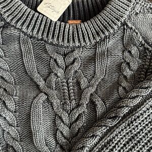 Free People Frankie Cable Knit Sweater